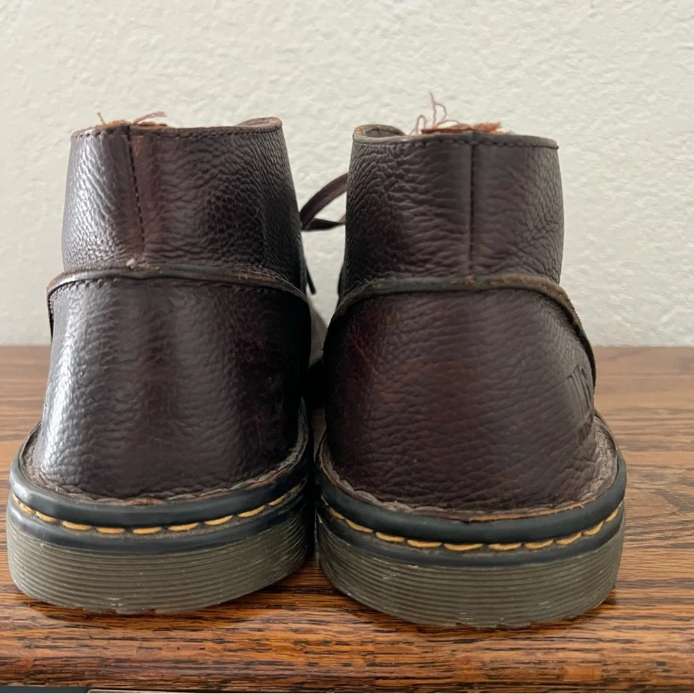 Dr. Martens Sussex Industrial Brown Leather 3 Eye Chukka Boots Men's 13
